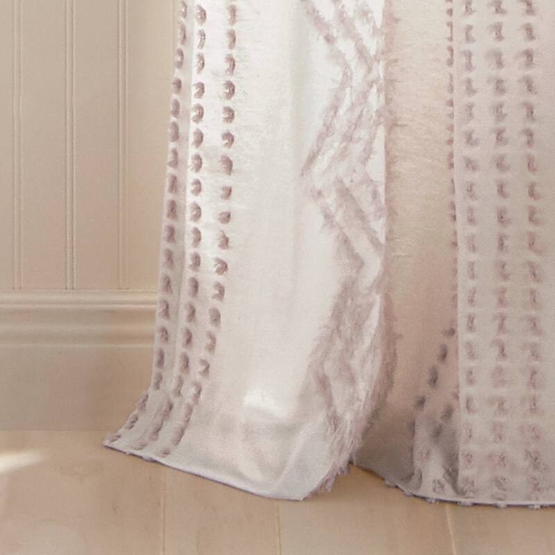Cut Geo Back Tab Curtain Panel Pair