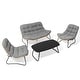 preview thumbnail 29 of 71, Double Papasan Chair Loveseat with Cushion, All-weather PE Rattan 2-Person Wicker Patio Chair for Indoor Outdoor