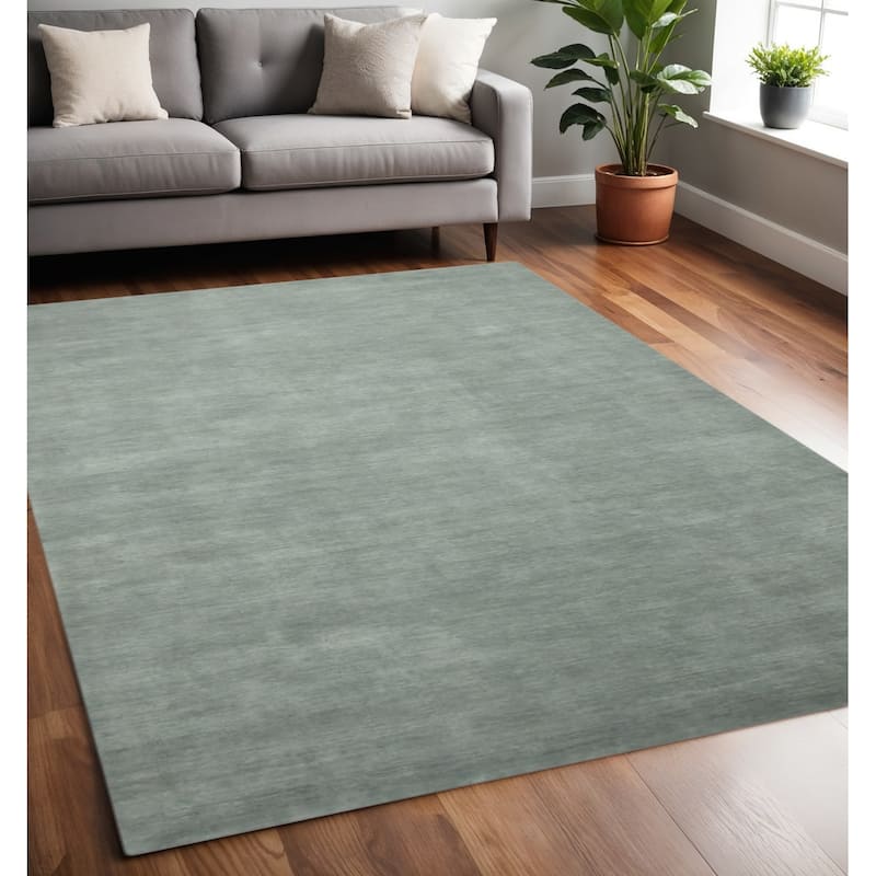 HomeRoots Solid Color Transitional Rectangle Area Rug - 96.00 in. x 60.00 in.  x 0.80 in.