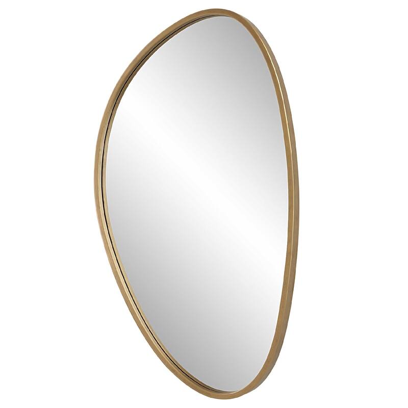 Boomerang Petite Framed Wall Mirror - 36" - Gold