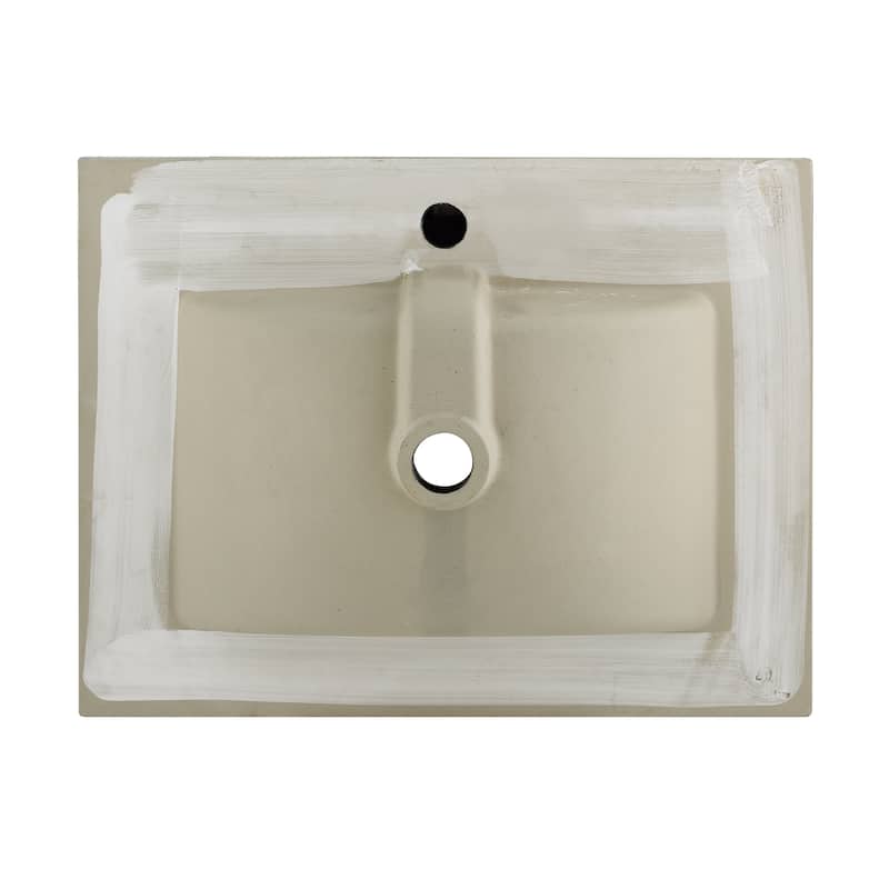 Swiss Madison Ceramic Vanity Top 24" with Single Faucet Hole