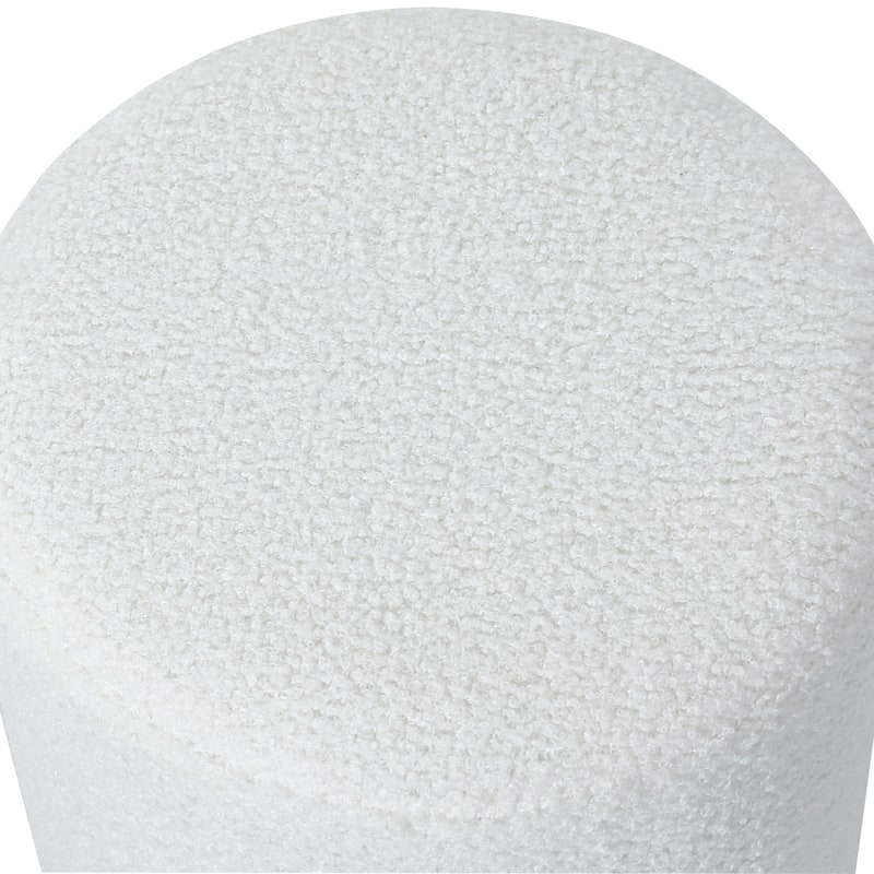 Adeco Ottoman Footrest Fabric Stool for Living Room Bedroom