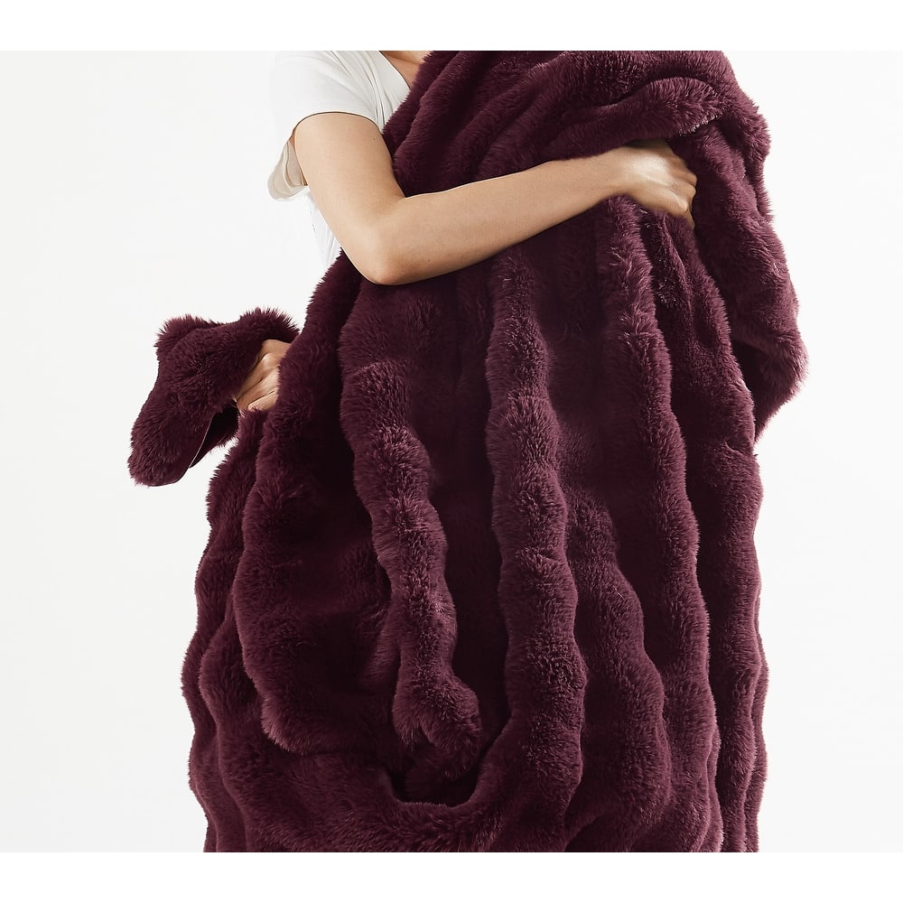 Frye Bubble Faux Fur 3 Piece Comforter Set