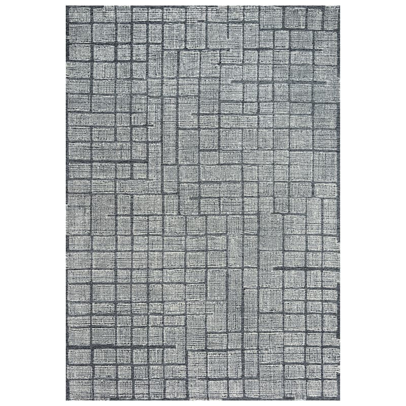 Alora Decor Wondrous Hand-tufted Wool Rug - 5' x 7'6" - Charcoal