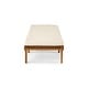 preview thumbnail 9 of 17, Nadine Outdoor Acacia Wood Chaise Lounge and Cushion Set by Christopher Knight Home Teak Finish+Cream Cushion