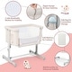 preview thumbnail 18 of 25, 5-Level Adjustable Height Portable Baby Bassinet with Travel Bag - 34" x 25" x 26" (L x W x H)