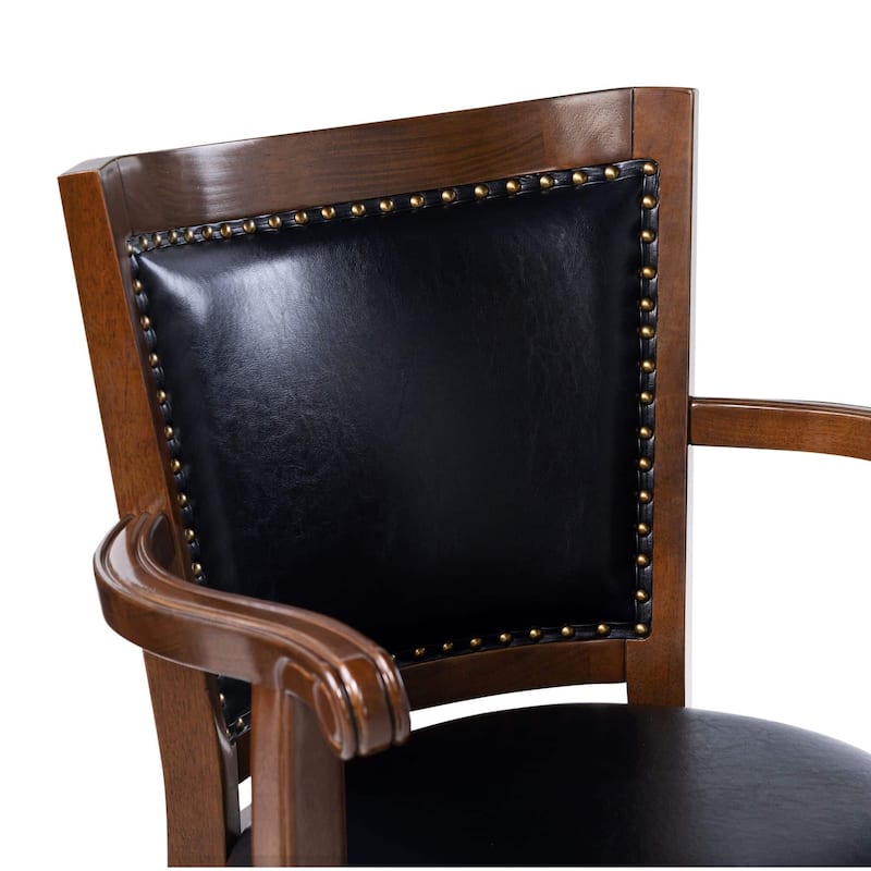 Boraam Jones Wood Swivel Bar Stool