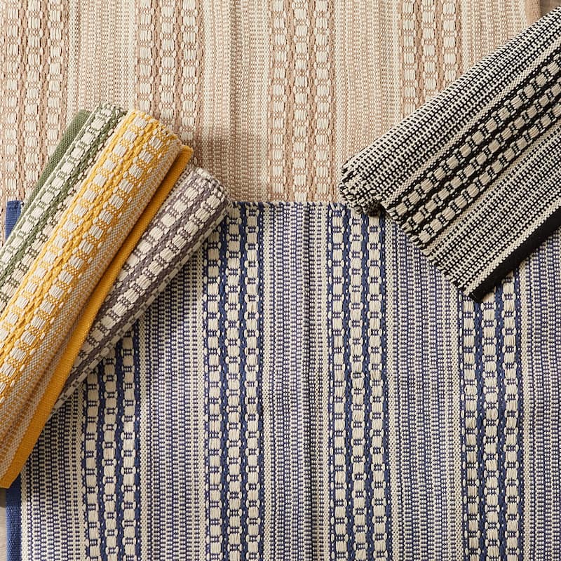 DII Stone Dobby Stripe Hand-Loomed Rug 2ft 6inx6 Ft - 36.0 In. L X 24.0 In. W X 0.2 In. H