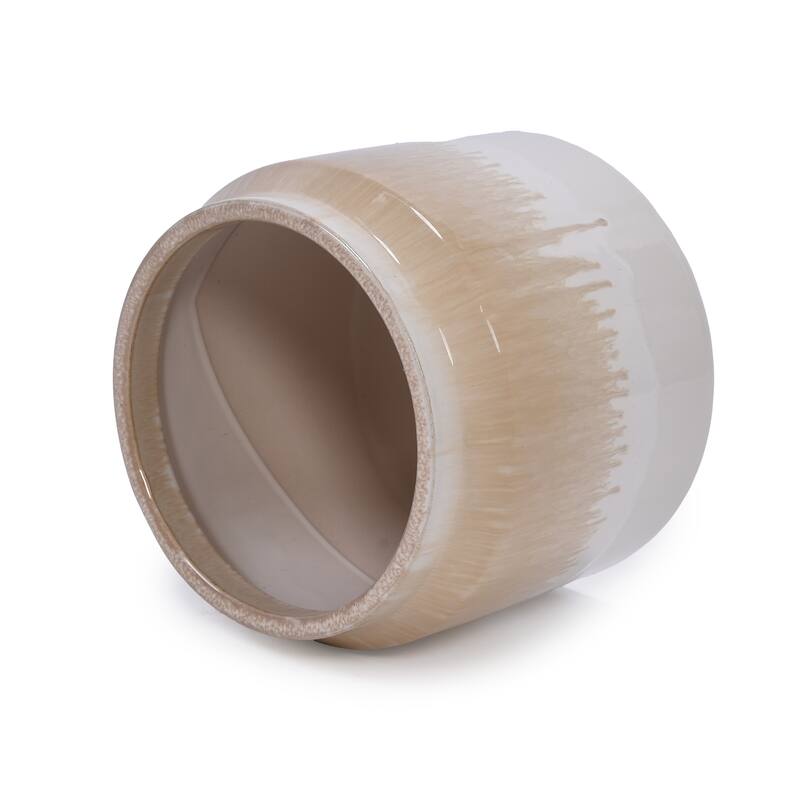 Elegant Ombre Glaze Non-Porous Ceramic Planters Pot for Aquatic Plants