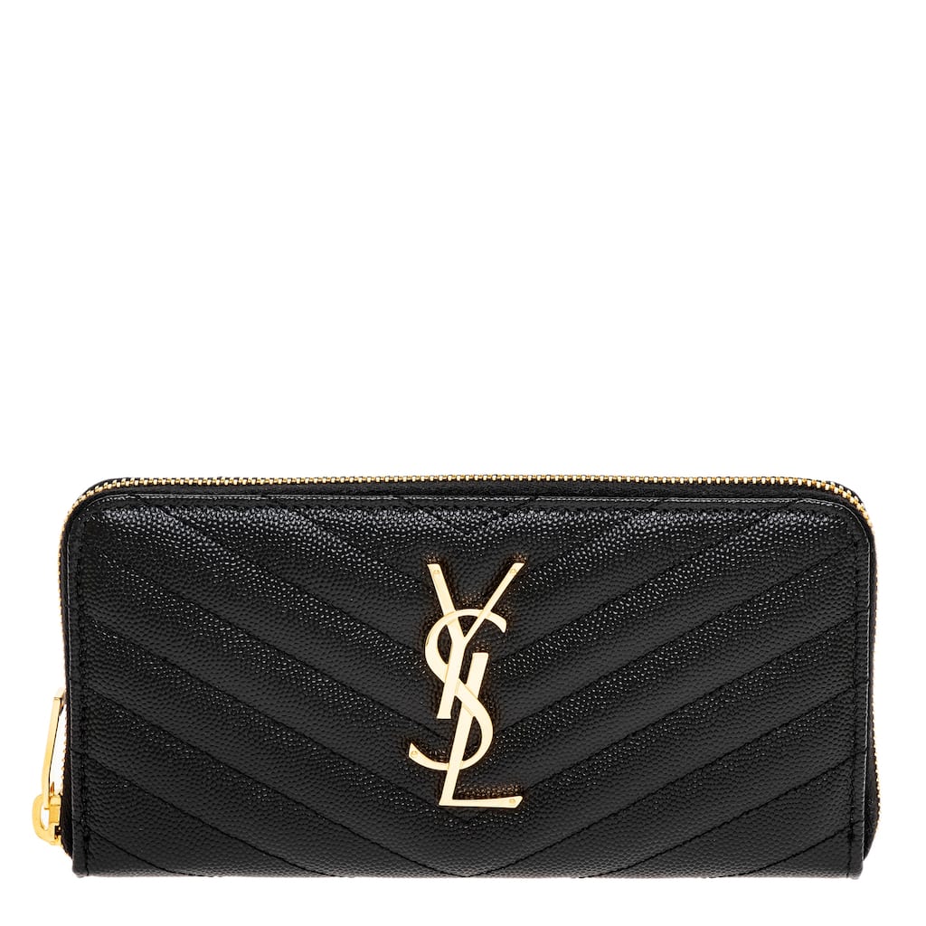 Saint Laurent Cassandre Matelassé Zip Around Wallet
