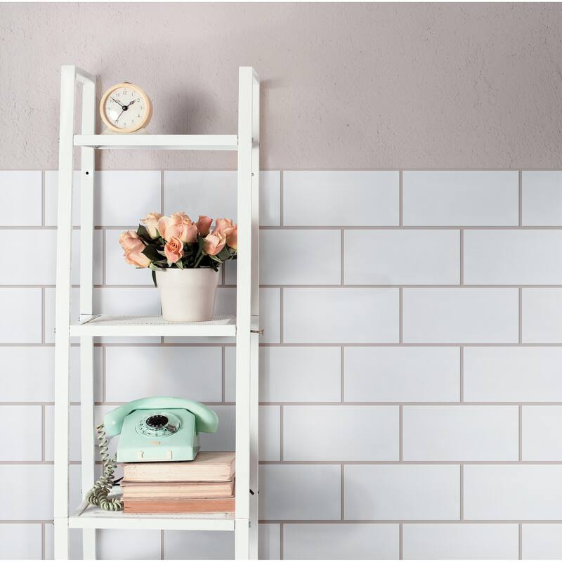 Merola Tile BioTech Piscina Brick Blanco Matte 4-3/4" x 9-5/8" Porcelain Floor and Wall Tile