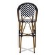 preview thumbnail 14 of 15, Indoor and Outdoor Stackable Bar Stool by Baxton Studio