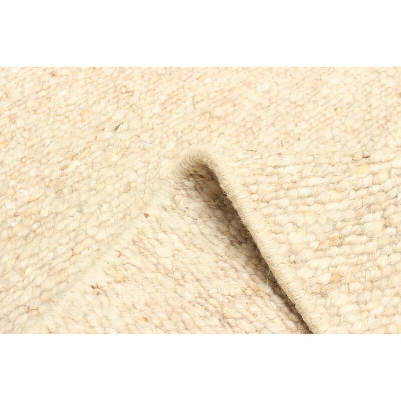 ECARPETGALLERY Braid weave Sienna Tan Wool Rug - 4'9 x 6'7