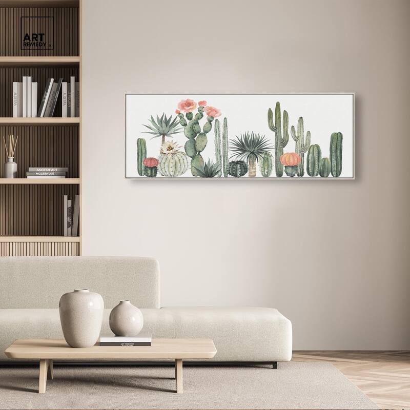 Cactus Over Doors Panoramic Canvas by Art Remedy