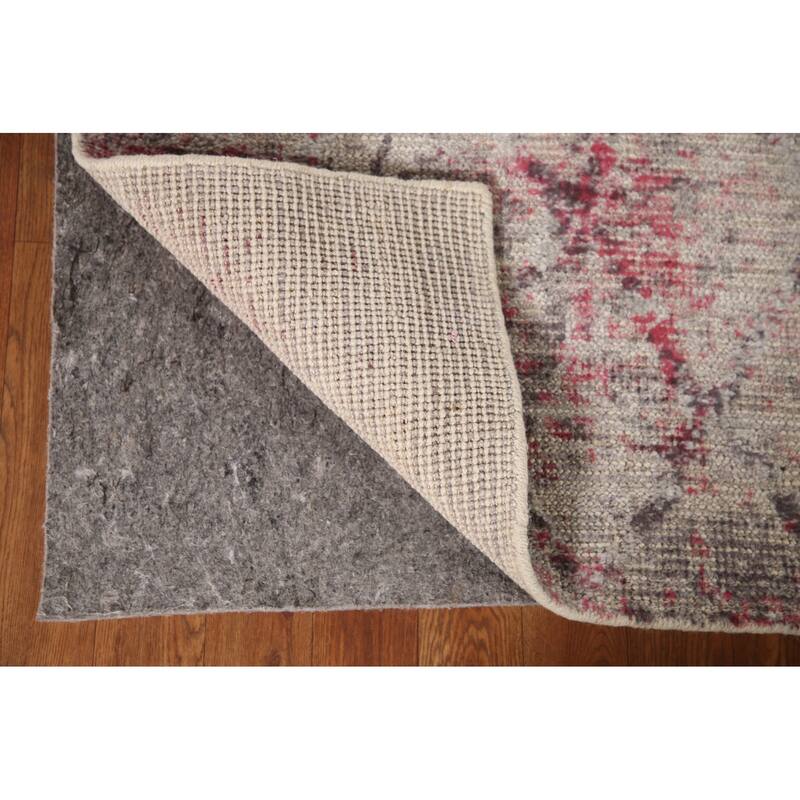 Abstract Rug Handmade Contemporary Wool Carpet - 8'0"x 9'11"