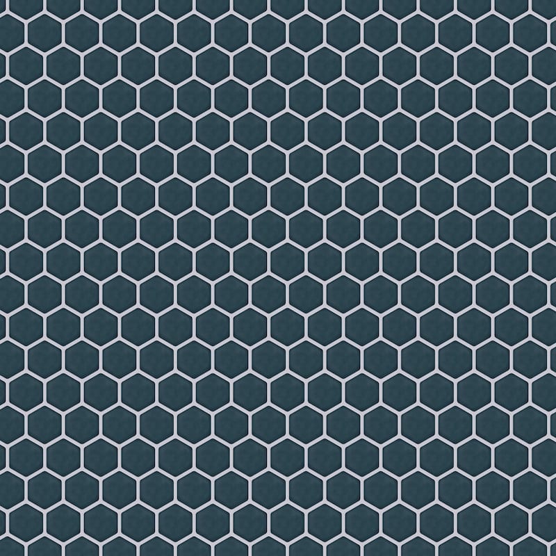 Merola Tile Tribeca 2" Hex Glacier Blue 11-1/8" x 12-5/8" Porcelain Mosaic Floor and Wall Tile