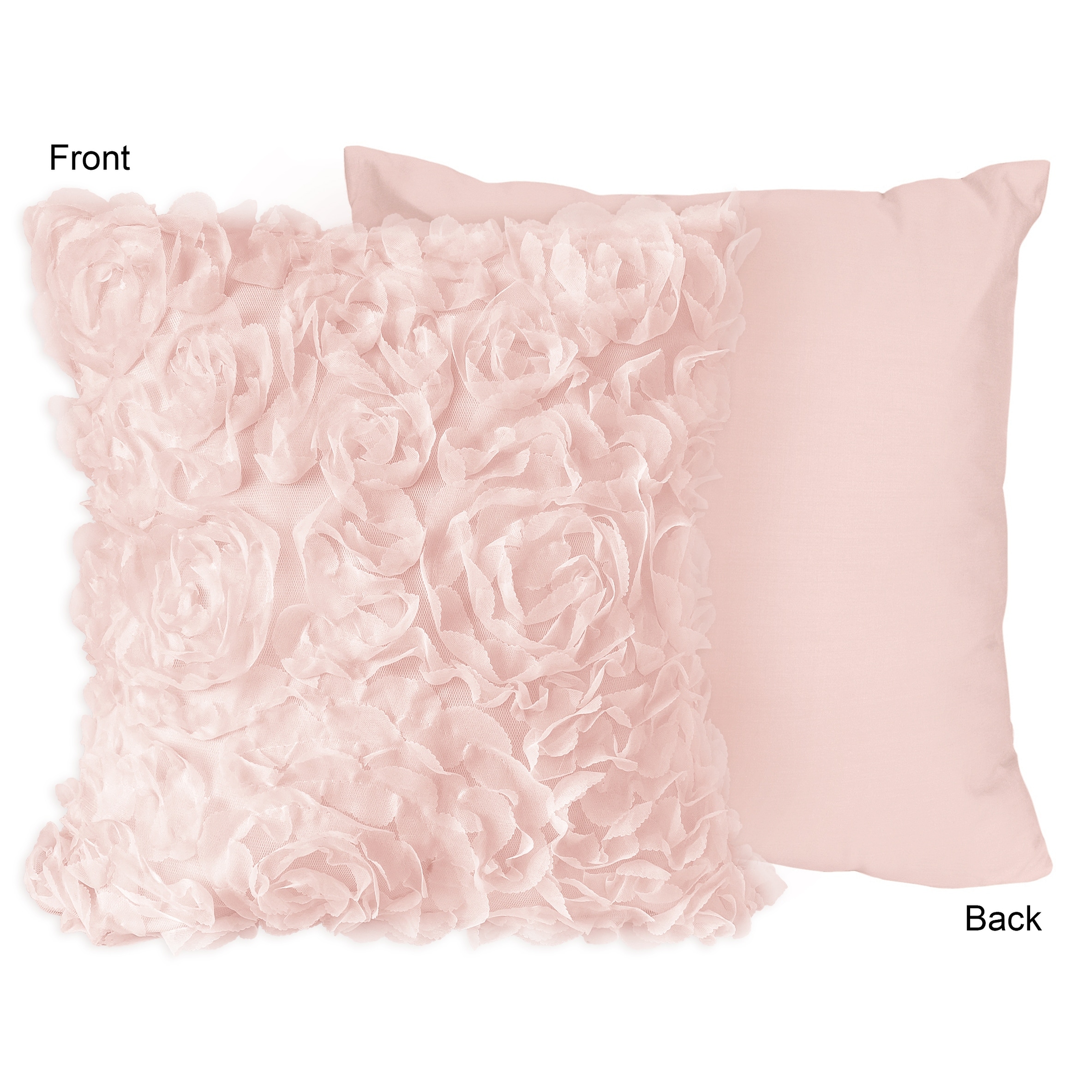 pink throw pillows