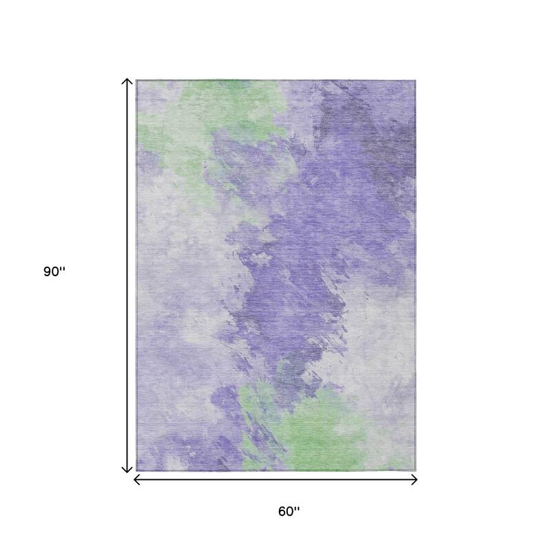 HomeRoots Abstract Transitional Rectangle Outdoor Rug