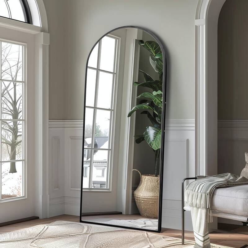 Aluminum Alloy Fine Edge Right Angle Full Length Mirror