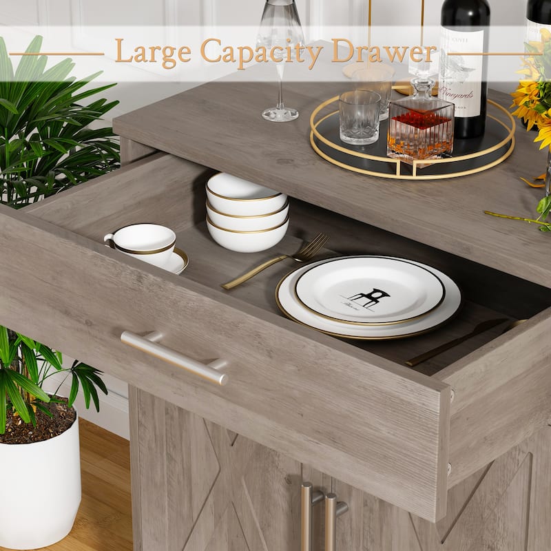 Multifunctional Storage Cabinet with Drawer – Kitchen Pantry Organizer