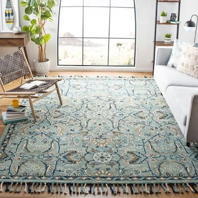 SAFAVIEH Handmade Blossom Rosalee Modern Floral Wool Rug