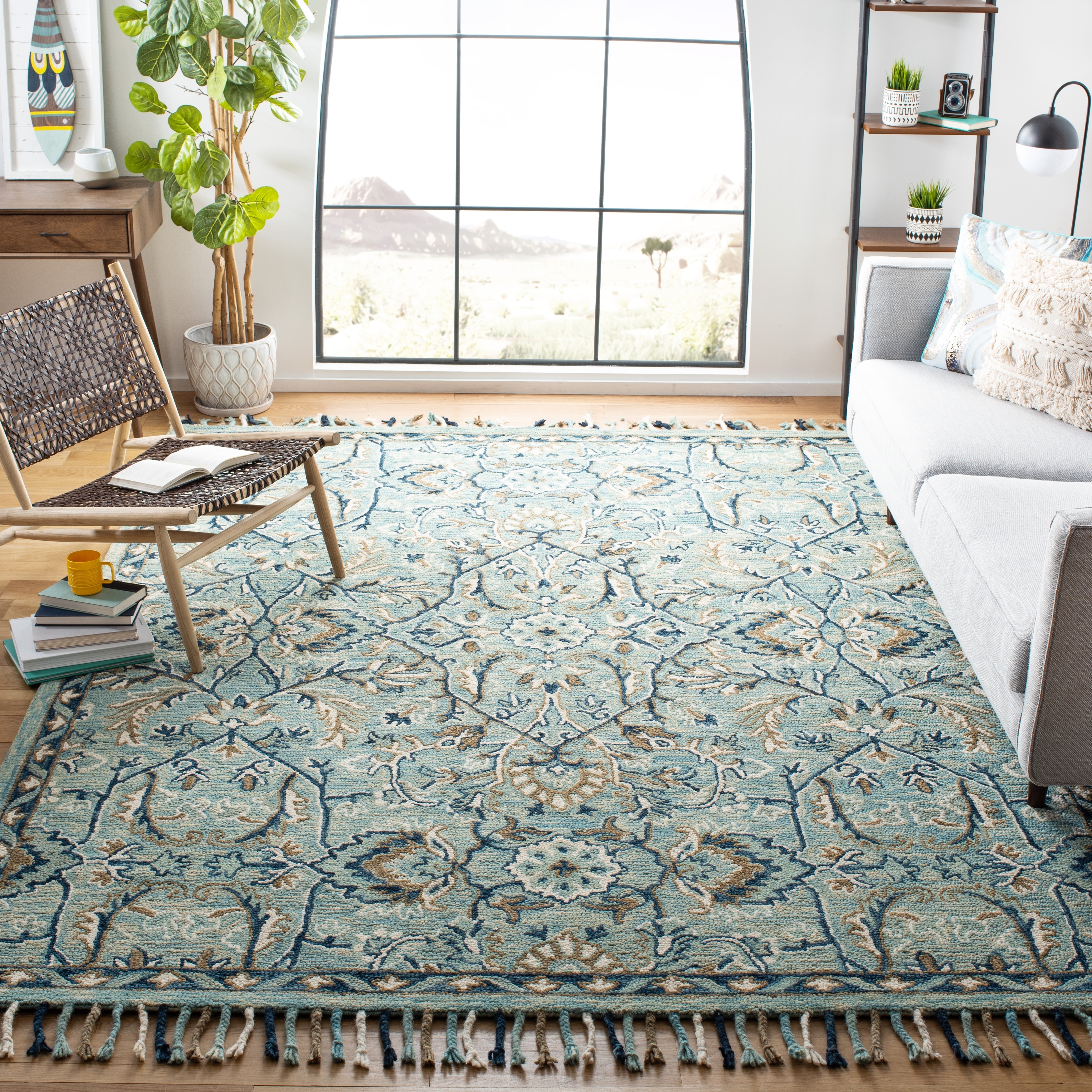 SAFAVIEH Handmade Blossom Souheila Modern Floral Wool Rug