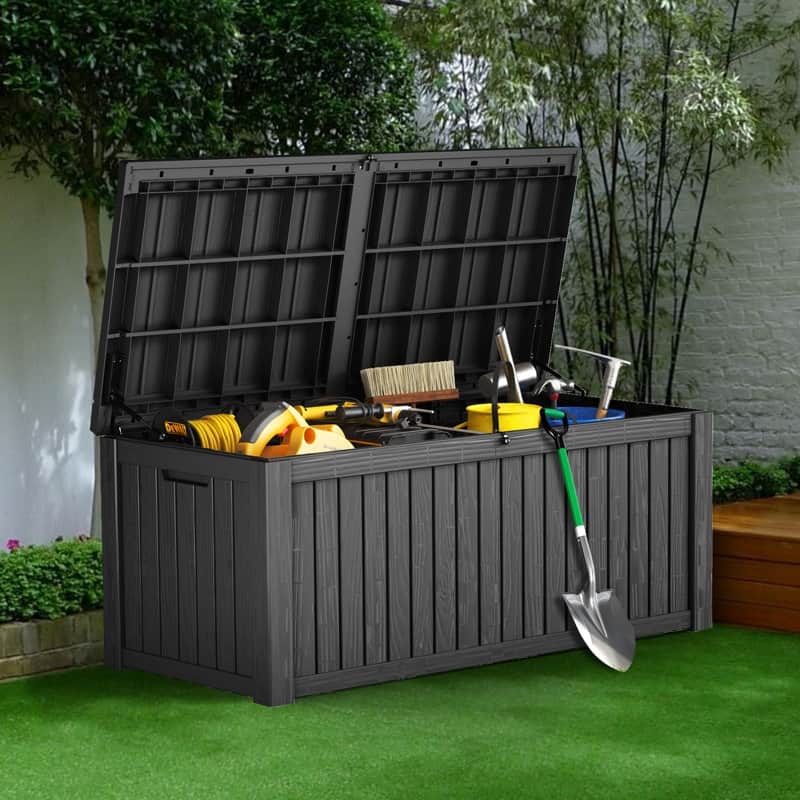 Outdoor Patio Storage Resin Lockable Deck Box