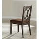 Classic Transitional Style Dining Chairs 2pc Set Espresso Finish Wood ...