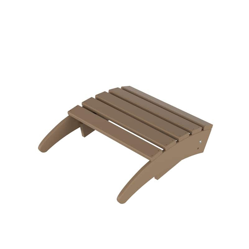 Altura Outdoor Eco-Friendly All Weather Adirondack Chair with Ottoman and Side Table (3-Piece Set)