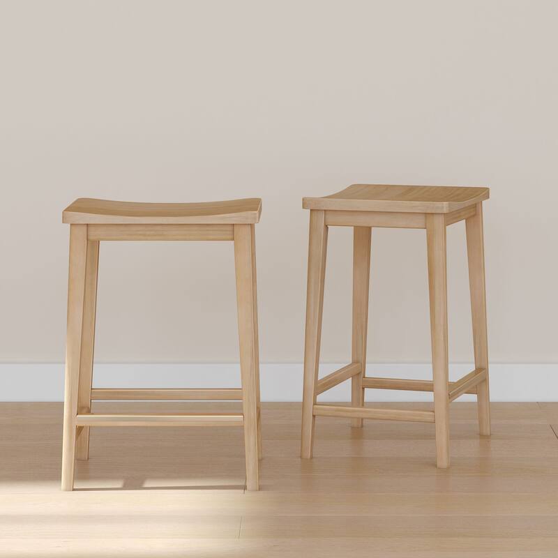 Plank and Beam Smythe Counter Height Stool - Set of 2 - Blonde