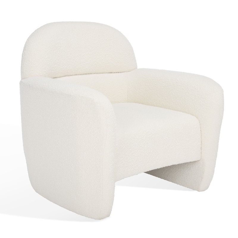 SAFAVIEH Couture Dorlies Boucle Accent Chair - 33 In W x 33.5 In D x 34 In H - 33Wx34Dx34H