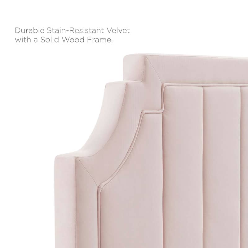 Sienna Performance Velvet Twin Platform Bed