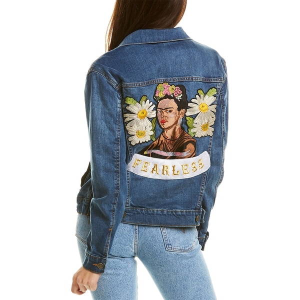 frida kahlo denim jacket