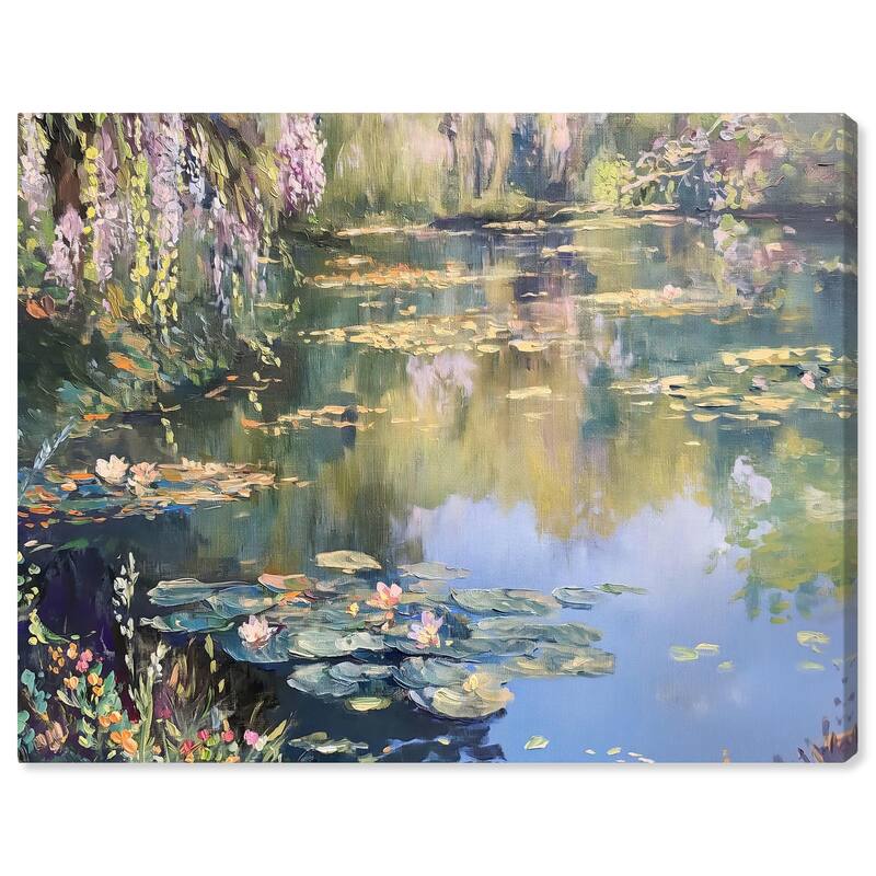 Lily Lagoon I Canvas by Art Remedy, Gallery Wrapped - 24" x 20"