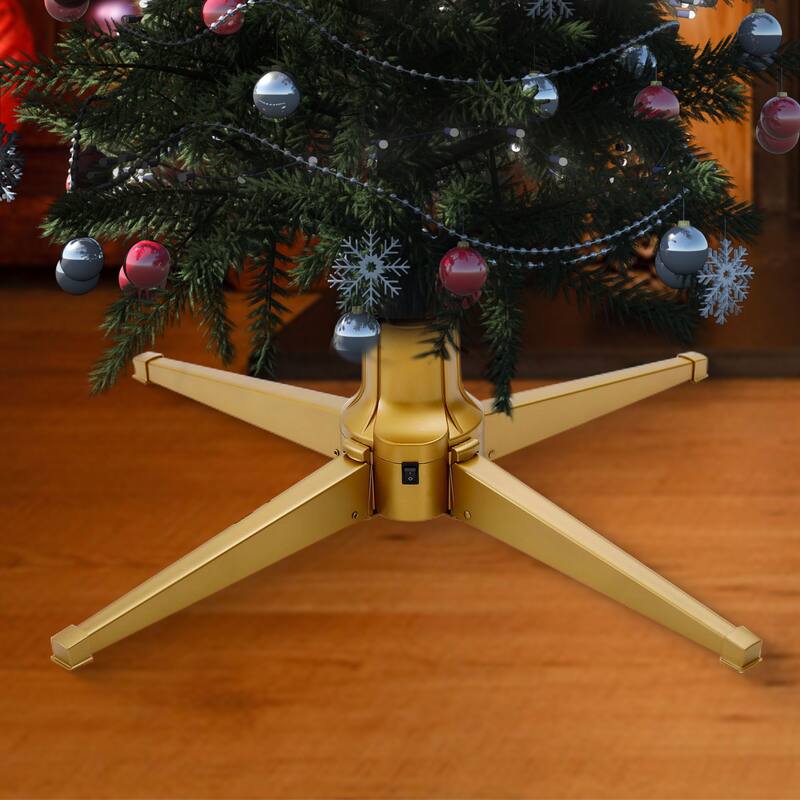 Home Heritage Rotating Tree Stand Base w/Stanley 9' Skinny Pencil Christmas Tree - 22.37