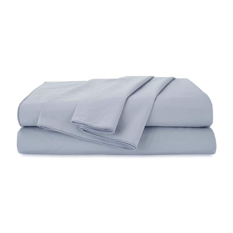 Martex 200 Thread Count Long Staple Cotton Breathable Sheet Soft - King - Light Blue