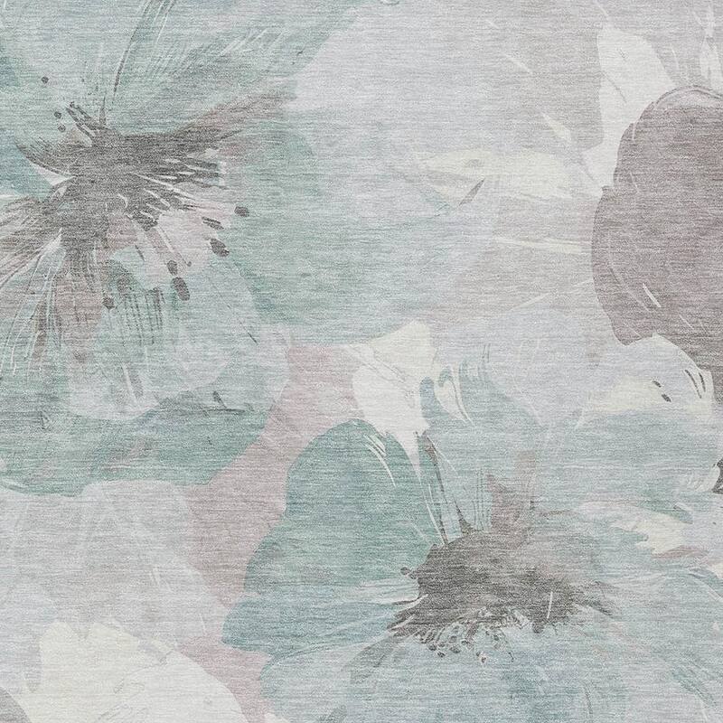 HomeRoots Floral Transitional Rectangle Outdoor Rug