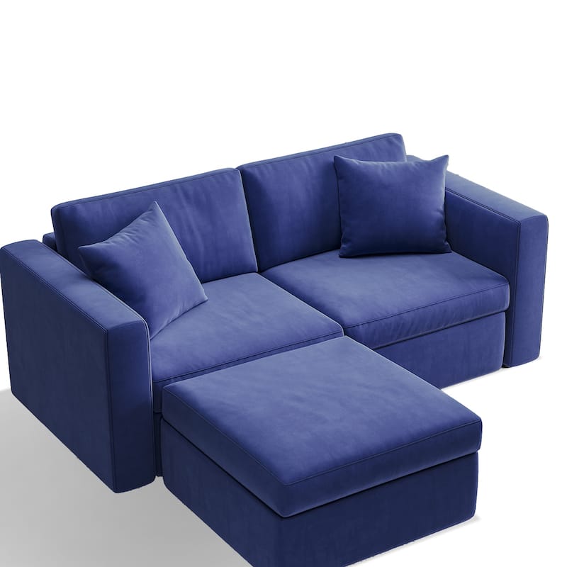Pocassy Cloud Sofa Modular Sectional Couch with Seat Storage