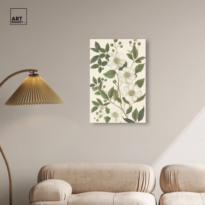 White Cherokee II Canvas by Art Remedy, Gallery Wrapped