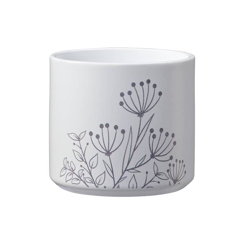 Lavender Botanic Indoor Ceramic Plant Pot Kit - 5.1" 3.9" 3.1" Dia Pots