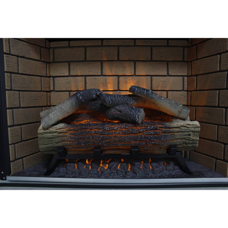 TV Stand with Storage Cabinets, Entertainment Center with Adjustable LED Sidelights, Media Console with Realistic Flames