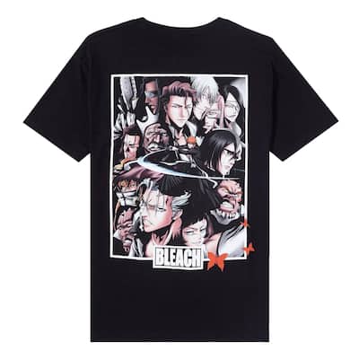 Bleach Men's Arrancar Arc Group Double-Sided Adult Anime Short Sleeve T-Shirt