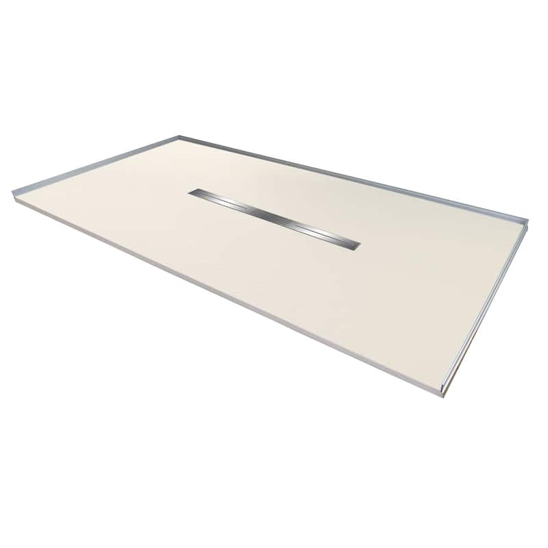 Transolid FZS7236C 70-7/8" x 35-1/2" Rectangular Shower Base with - Cameo