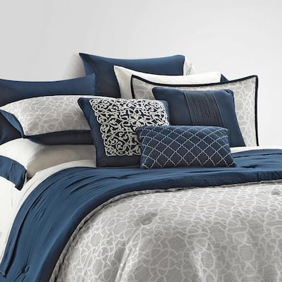 Style House Buckingham Jacquard 12-Piece Bed in A Bag Set