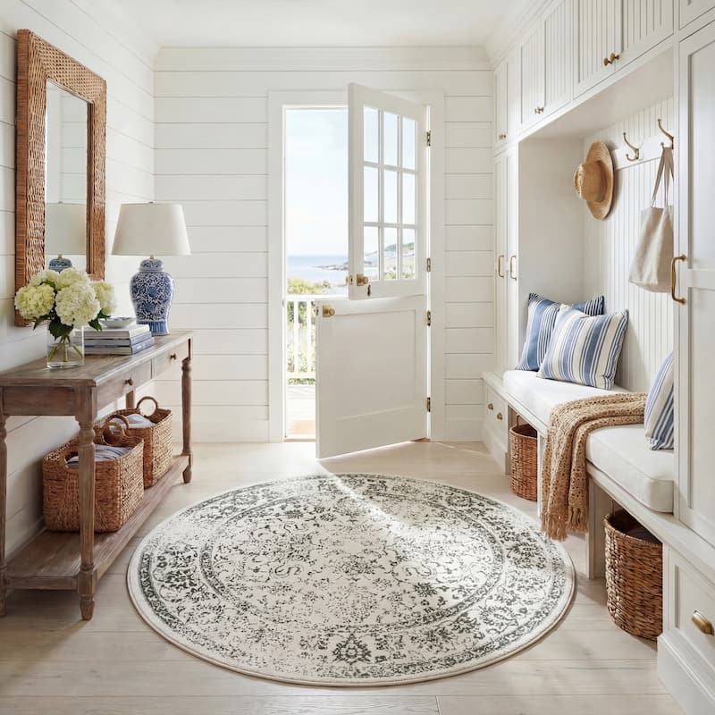 SAFAVIEH Adirondack Riin Rustic Shabby Chic Distressed Rug