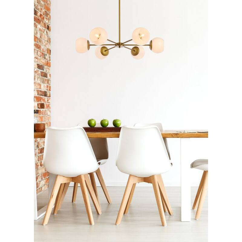Brooke 30 inch Pendant with White Shade - N/A