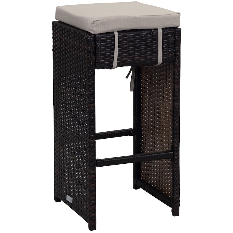 SAFAVIEH Outdoor Euda Bar Set (7-Piece) - 29Wx59Dx42H