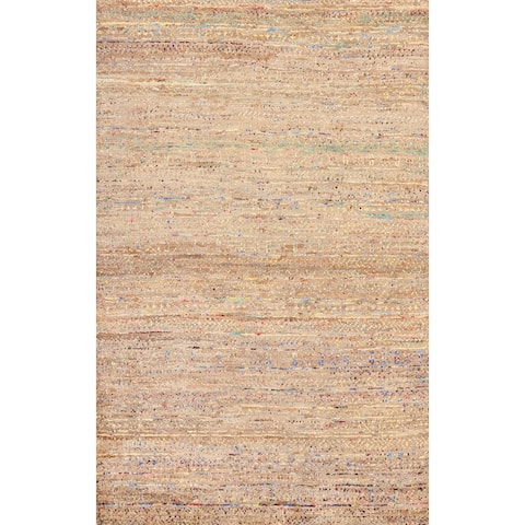Indoor/ Outdoor Abstract Modern Oriental Area Rug Hand-knotted Carpet - 5'8" x 8'3"