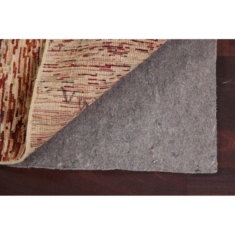 Contemporary Gabbeh Kashkoli Oriental Wool Area Rug Handmade Carpet - 2'7" x 4'0"