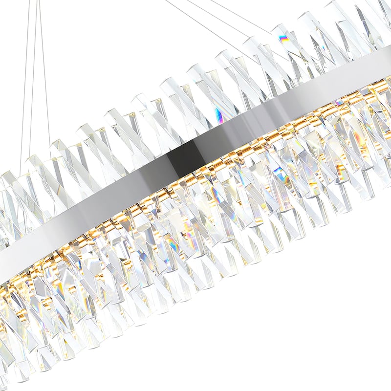 Glace Integrated LED Chrome Chandelier
